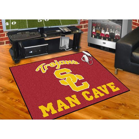 USC Trojans NCAA Man Cave All-Star Floor Mat (34in x 45in)