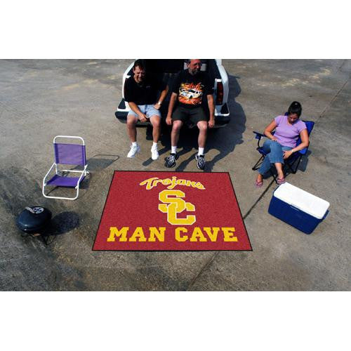 USC Trojans NCAA Man Cave Tailgater Floor Mat (60in x 72in)