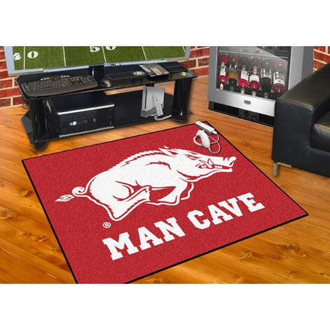 Arkansas Razorbacks NCAA Man Cave All-Star Floor Mat (34in x 45in)