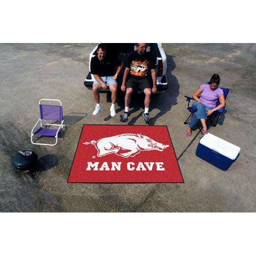 Arkansas Razorbacks NCAA Man Cave Tailgater Floor Mat (60in x 72in)