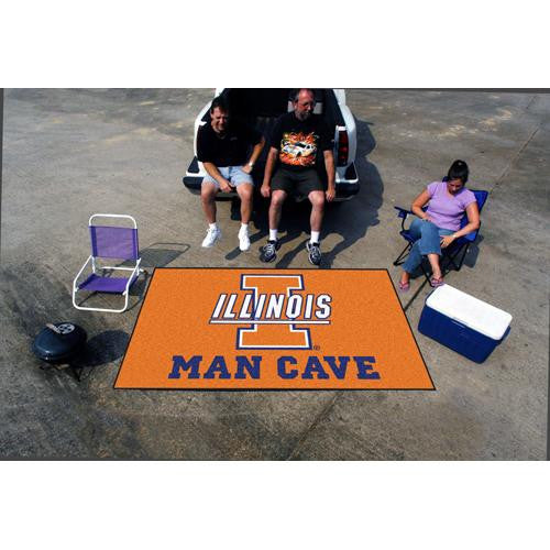 Illinois Fighting Illini NCAA Man Cave Ulti-Mat Floor Mat (60in x 96in)