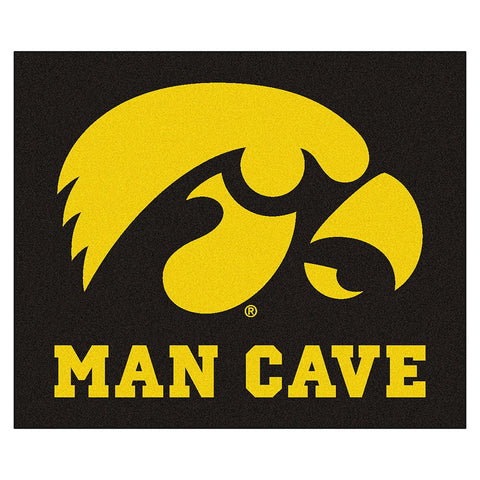 Iowa Hawkeyes NCAA Man Cave Tailgater Floor Mat (60in x 72in)