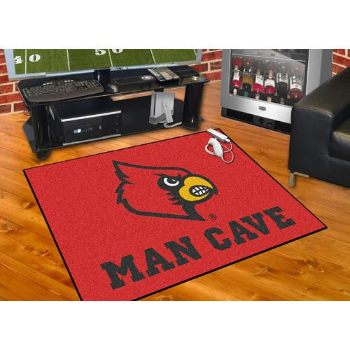 Louisville Cardinals NCAA Man Cave All-Star Floor Mat (34in x 45in)