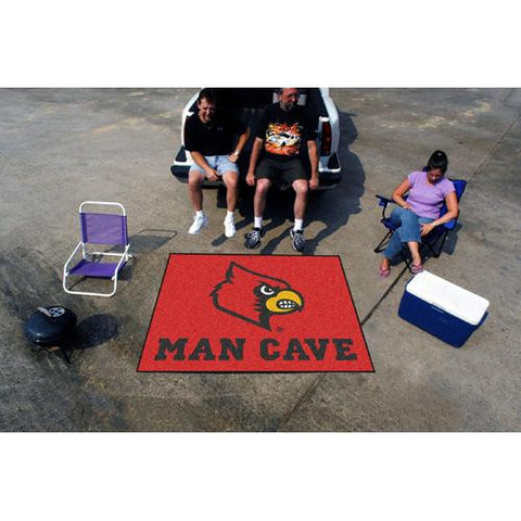 Louisville Cardinals NCAA Man Cave Tailgater Floor Mat (60in x 72in)