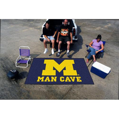 Michigan Wolverines NCAA Man Cave Ulti-Mat Floor Mat (60in x 96in)