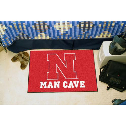 Nebraska Cornhuskers NCAA Man Cave Starter Floor Mat (20in x 30in)