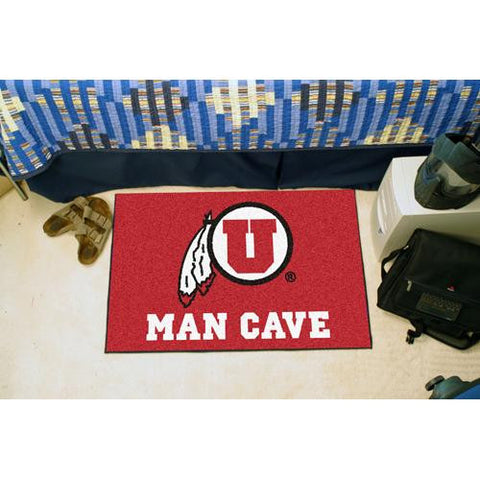 Utah Utes NCAA Man Cave Starter Floor Mat (20in x 30in)