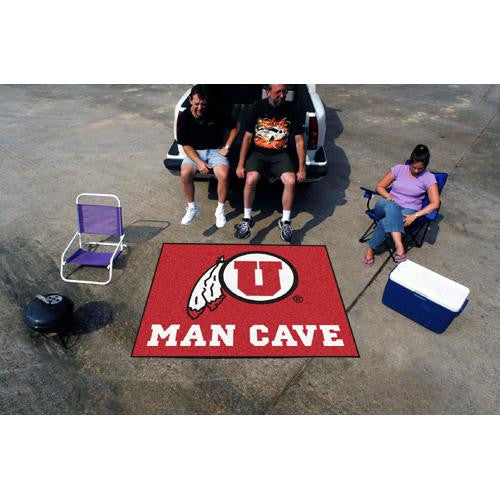 Utah Utes NCAA Man Cave Tailgater Floor Mat (60in x 72in)