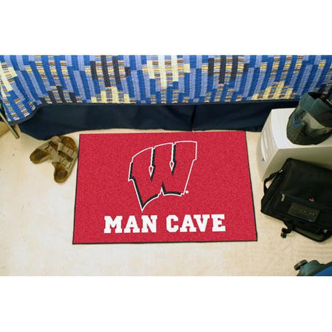 Wisconsin Badgers NCAA Man Cave Starter Floor Mat (20in x 30in)