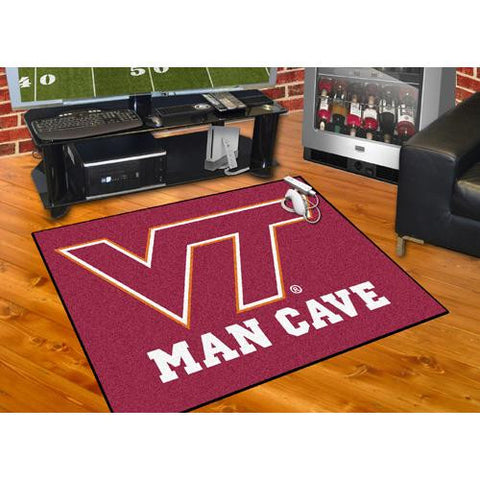 Virginia Tech Hokies NCAA Man Cave All-Star Floor Mat (34in x 45in)