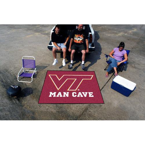 Virginia Tech Hokies NCAA Man Cave Tailgater Floor Mat (60in x 72in)