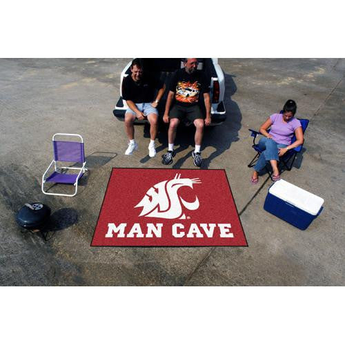 Washington State Cougars NCAA Man Cave Tailgater Floor Mat (60in x 72in)