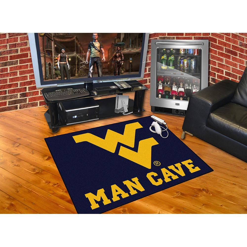 West Virginia Mountaineers NCAA Man Cave All-Star Floor Mat (34in x 45in)