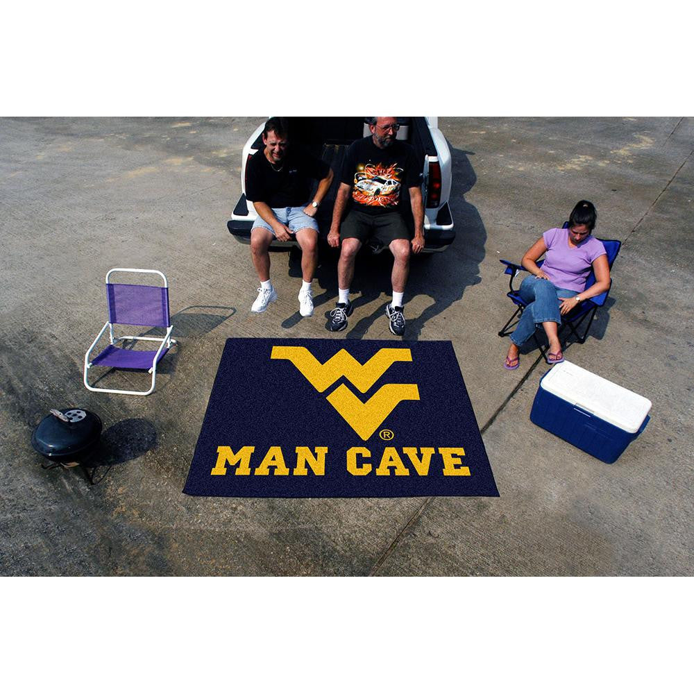 West Virginia Mountaineers NCAA Man Cave Tailgater Floor Mat (60in x 72in)