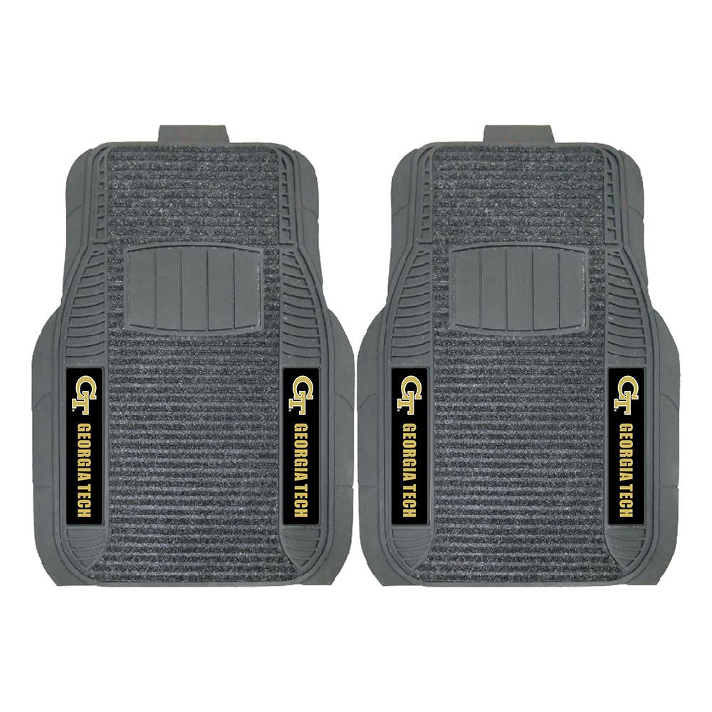 Georgia Tech Yellowjackets NCAA Deluxe 2-Piece Vinyl Car Mats (20x27)