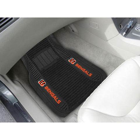 Cincinnati Bengals NFL Deluxe 2-Piece Vinyl Car Mats