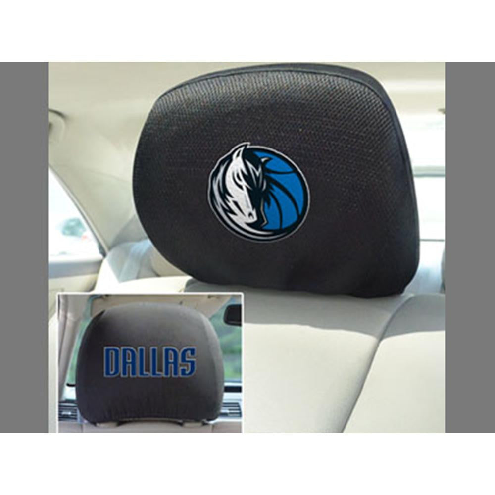 Dallas Mavericks NBA Polyester Head Rest Cover (2 Pack)