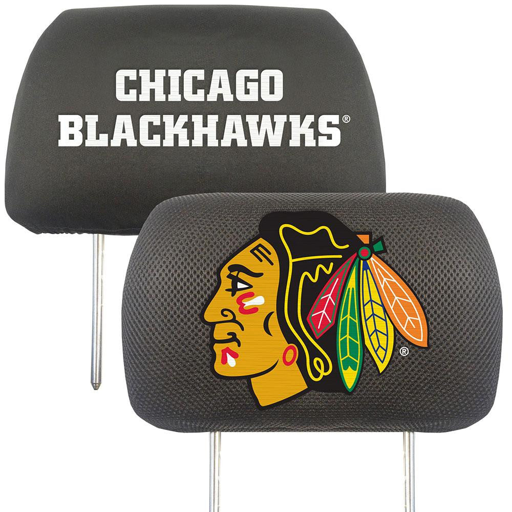 Chicago Blackhawks NHL Polyester Head Rest Cover (2 Pack)