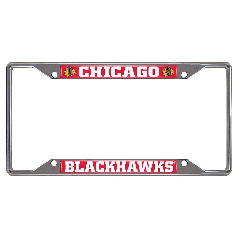 Chicago Blackhawks NHL Chrome License Plate Frame