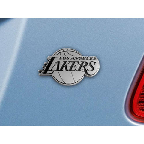 Los Angeles Lakers NBA Chrome Car Emblem (2.3in x 3.7in)