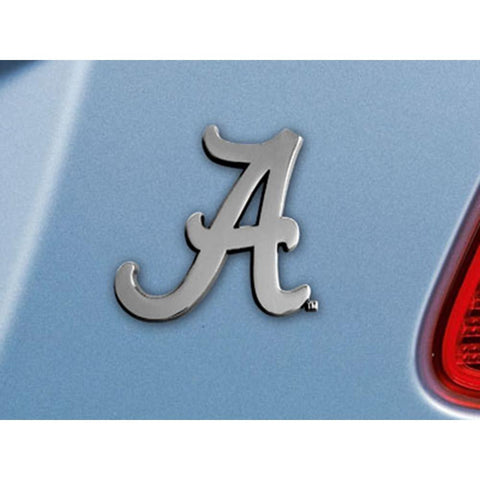 Alabama Crimson Tide NCAA Chrome Car Emblem (2.3in x 3.7in)