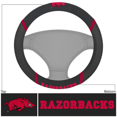 Arkansas Razorbacks NCAA Polyester Steering Wheel Cover