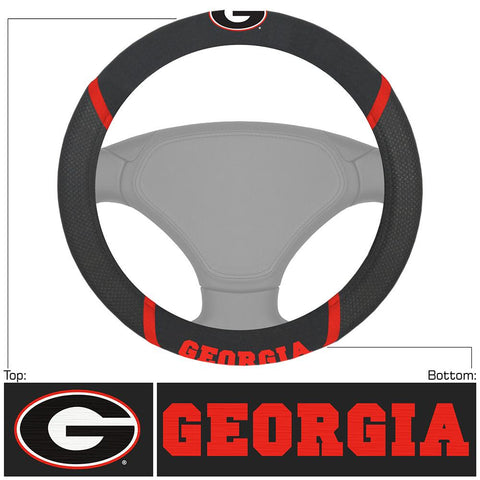 Georgia Bulldogs NCAA Polyester Steering Wheel Cover