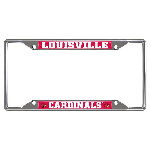 Louisville Cardinals NCAA Chrome License Plate Frame