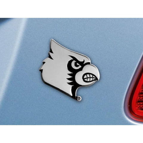 Louisville Cardinals NCAA Chrome Car Emblem (2.3in x 3.7in)