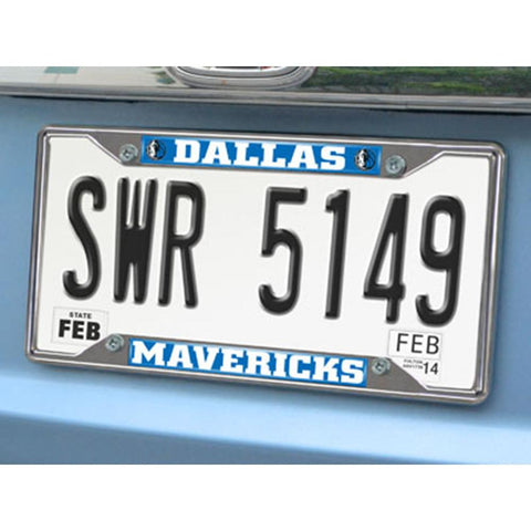 Dallas Mavericks NBA Chrome License Plate Frame