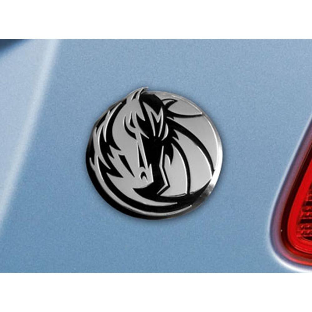 Dallas Mavericks NBA Chrome Car Emblem (2.3in x 3.7in)