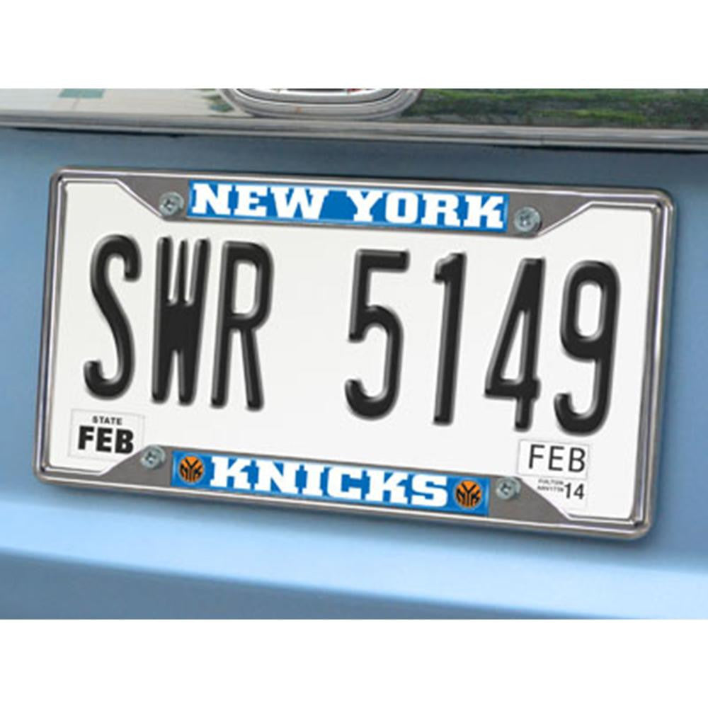 New York Knicks NBA Chrome License Plate Frame