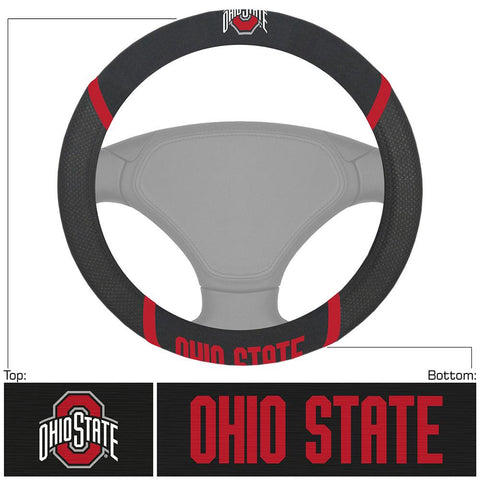 Ohio State Buckeyes NCAA Polyester Steering Wheel Cover