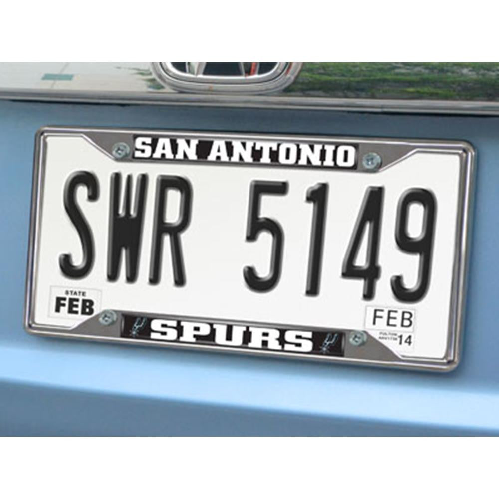 San Antonio Spurs NBA Chrome License Plate Frame