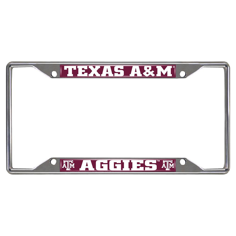 Texas A&M Aggies NCAA Chrome License Plate Frame