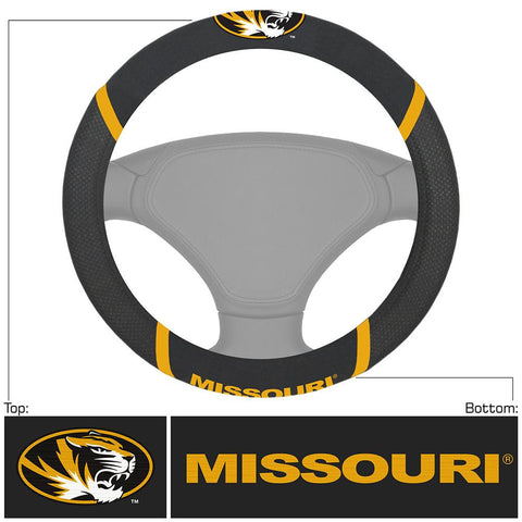 Missouri Tigers NCAA Polyester Steering Wheel Cover