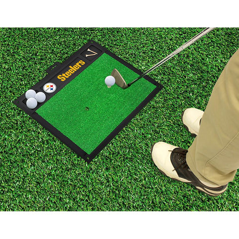 Pittsburgh Steelers NFL Golf Hitting Mat (20in L x 17in W)