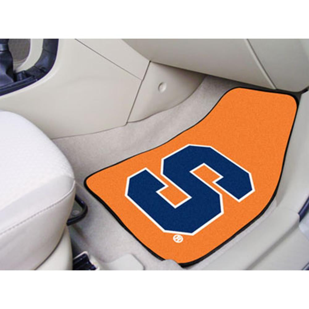 Syracuse Orangemen NCAA 2-Piece Printed Carpet Car Mats (18x27)