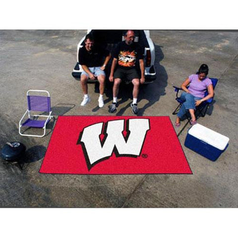 Wisconsin Badgers NCAA Ulti-Mat Floor Mat (5x8') W Logo