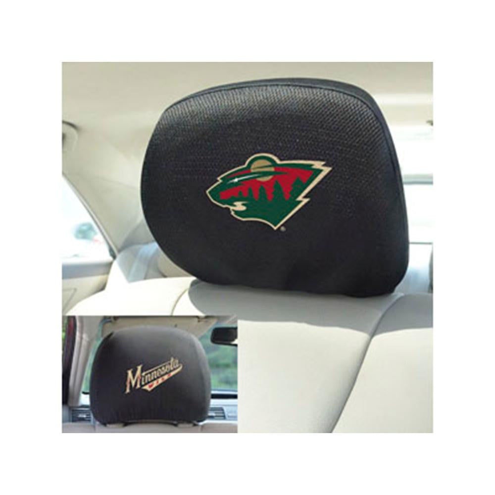 Minnesota Wild NHL Polyester Head Rest Cover (2 Pack)