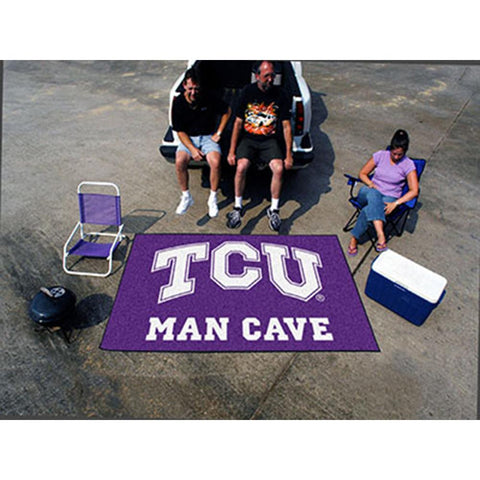 Texas Christian Horned Frogs NCAA Man Cave Ulti-Mat Floor Mat (60in x 96in)