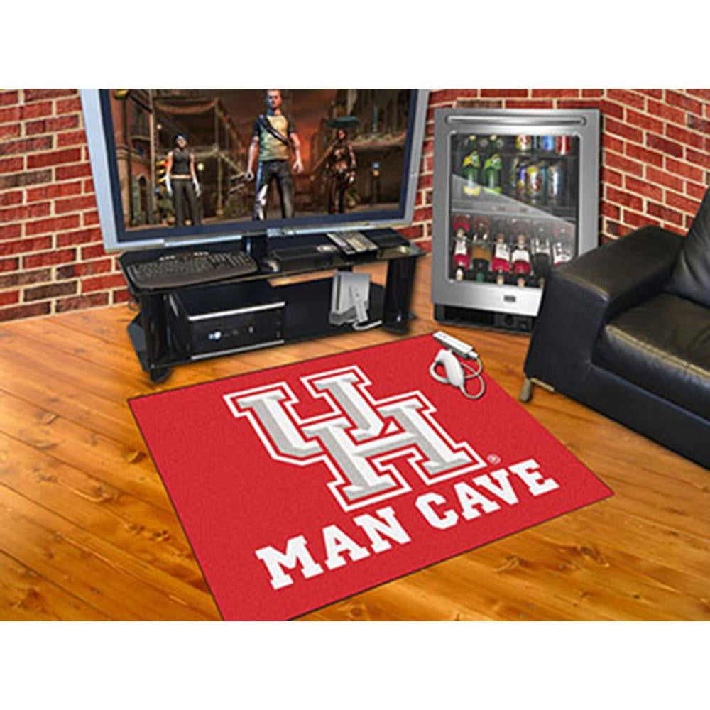 Houston Cougars NCAA Man Cave All-Star Floor Mat (34in x 45in)