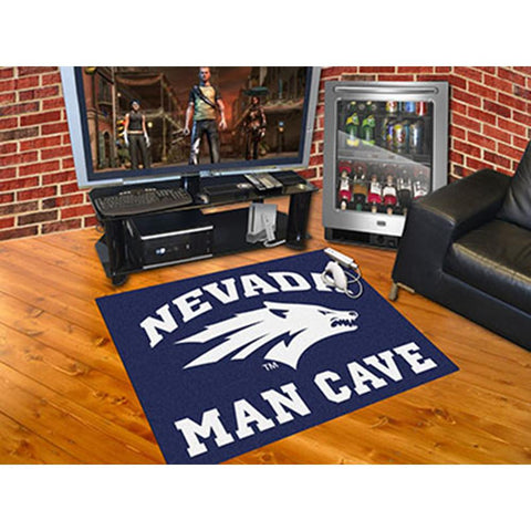 Nevada Wolf Pack NCAA Man Cave All-Star Floor Mat (34in x 45in)