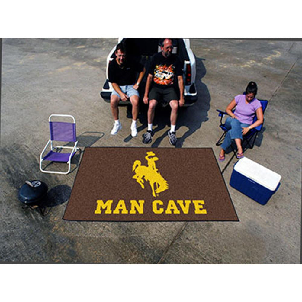 Wyoming Cowboys NCAA Man Cave Ulti-Mat Floor Mat (60in x 96in)