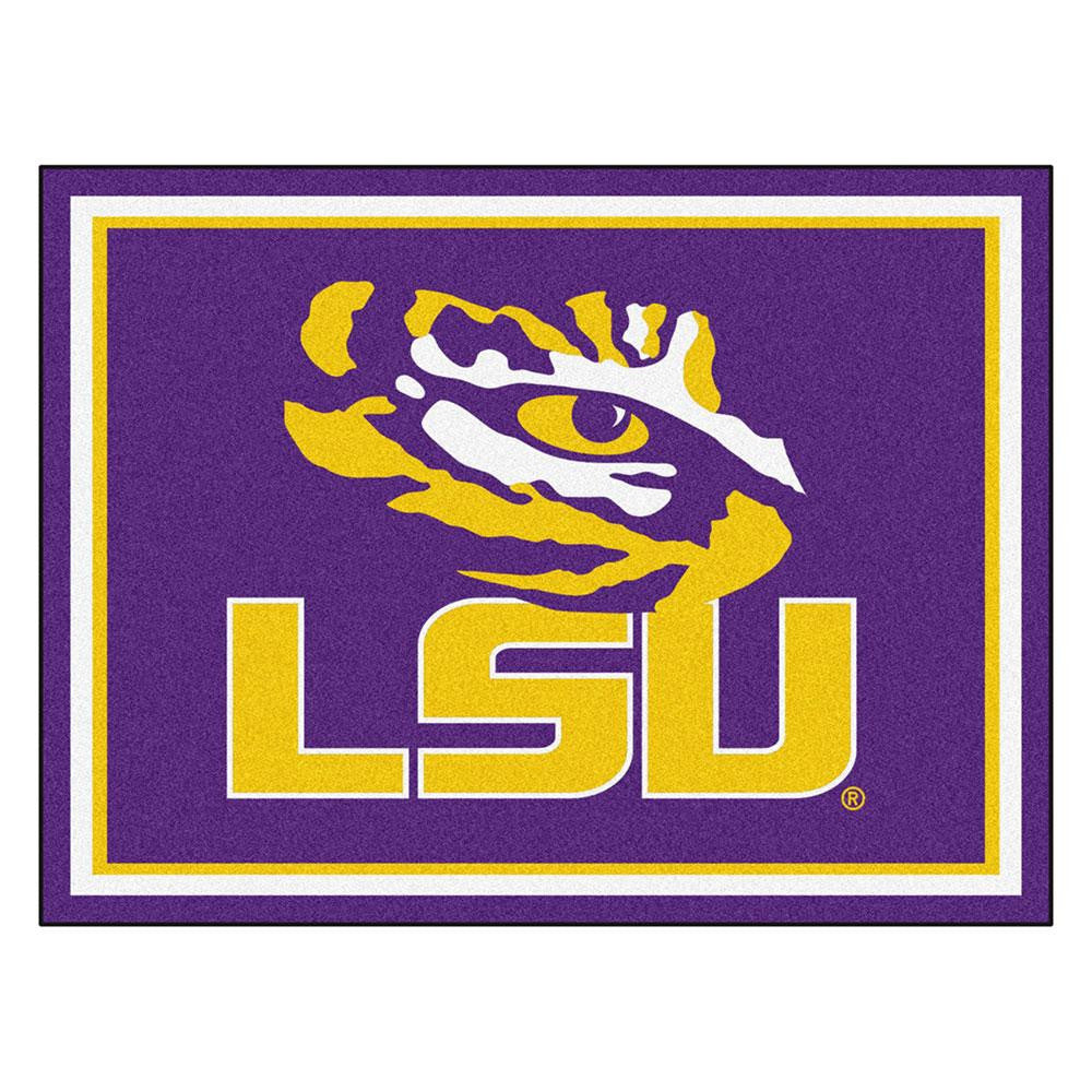 LSU Tigers NCAA 8ft x10ft Area Rug