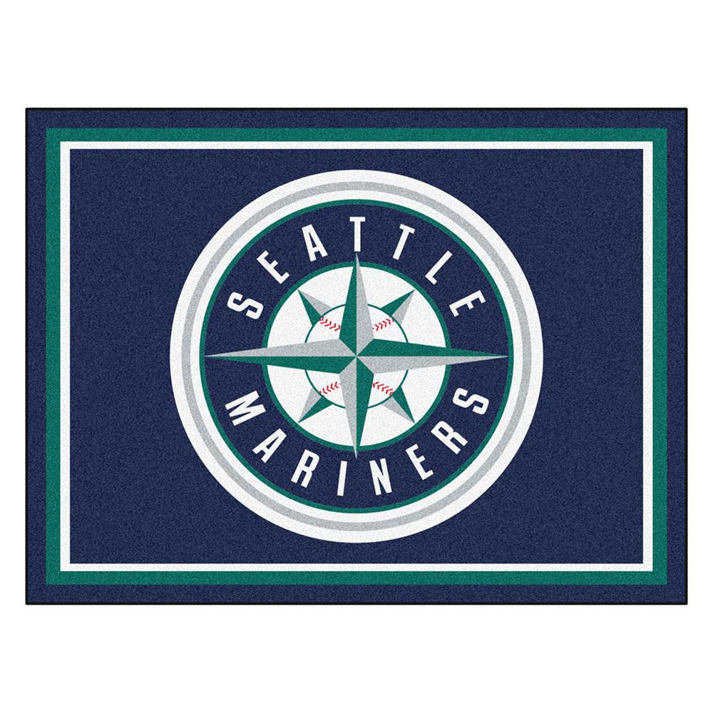 Seattle Mariners MLB 8ft x10ft Area Rug