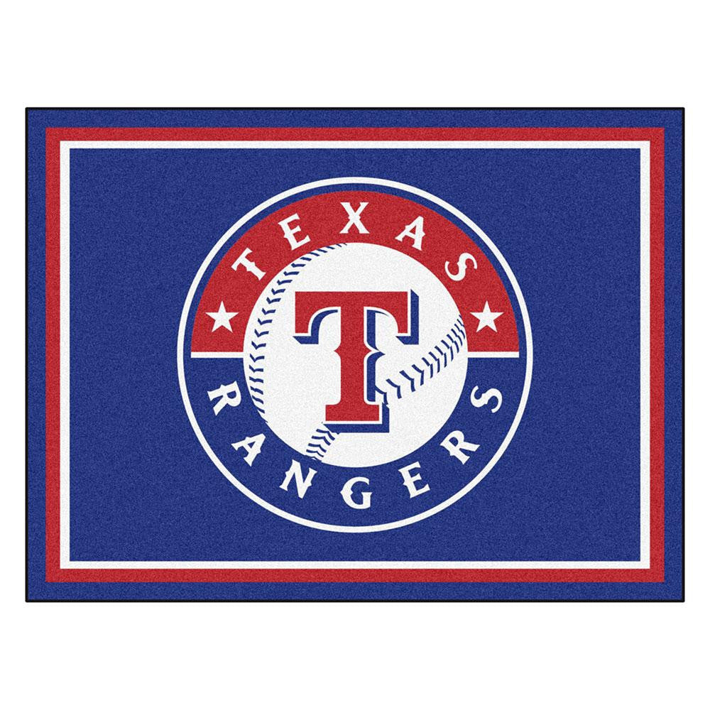 Texas Rangers MLB 8ft x10ft Area Rug