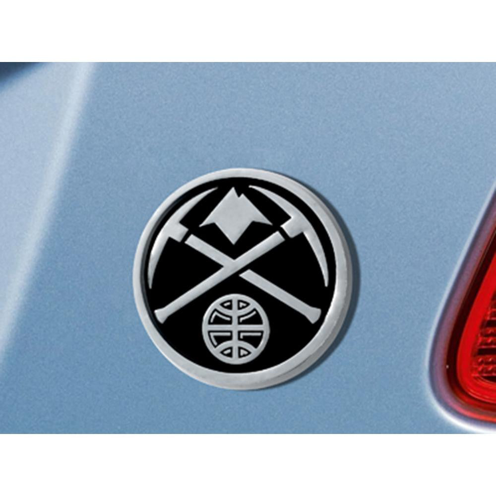 Denver Nuggets NBA Chrome Car Emblem (2.3in x 3.7in)