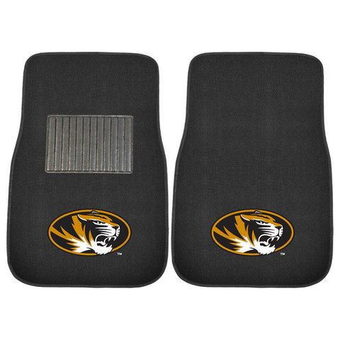 Missouri Tigers NCAA 2-pc Embroidered Car Mat Set