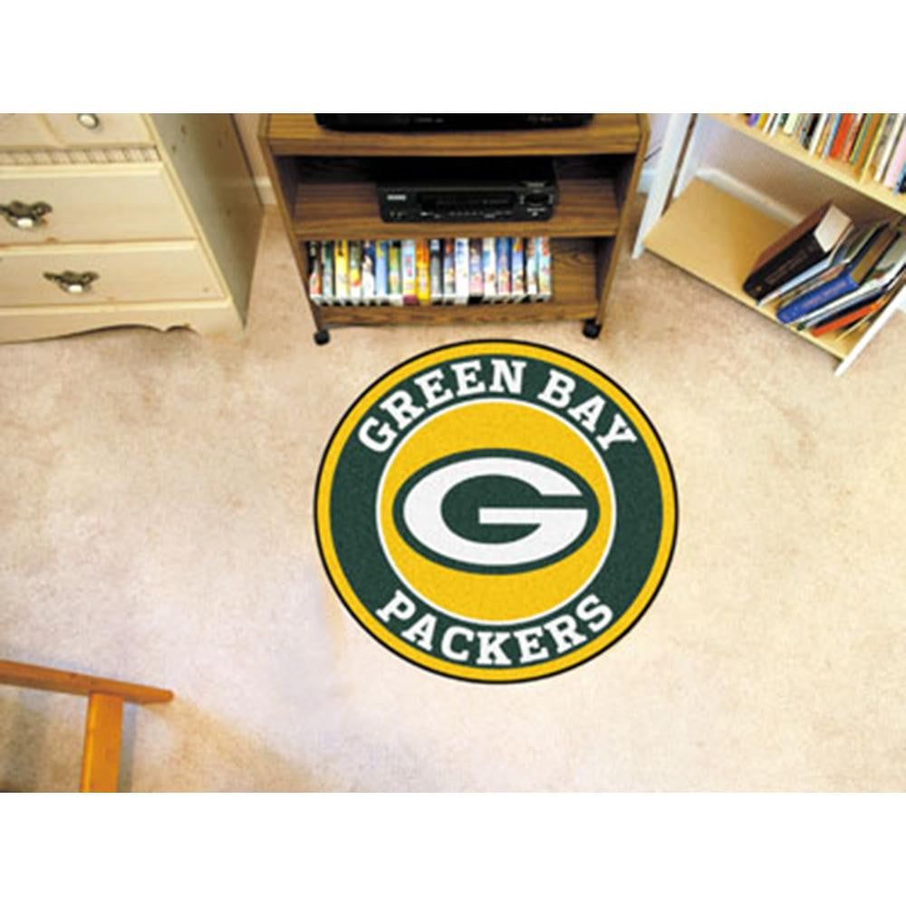 Green Bay Packers NFL Round Floor Mat (29)